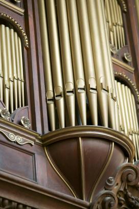 Photograph of the Pipe Organ in the Brasenose College Chapel
