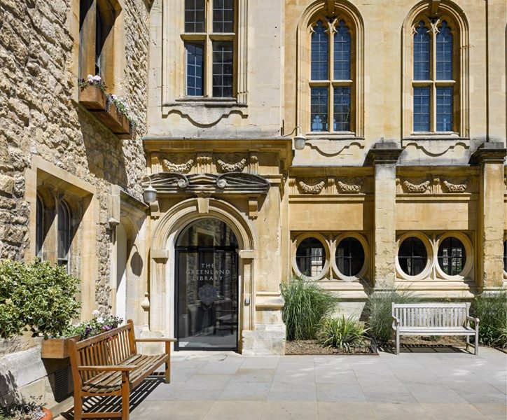 Entrance to the library at Brasenose College