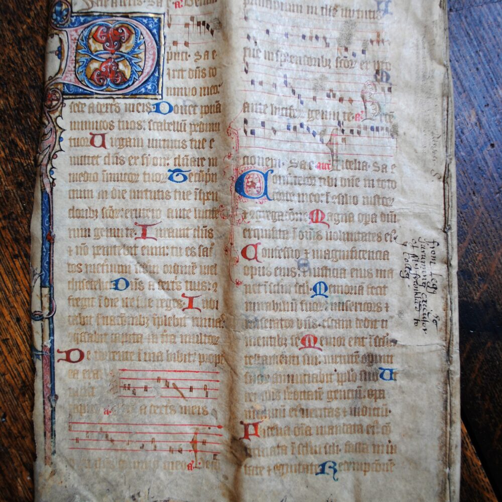 Close-up of a historic manuscript page with handwritten text (Benefactors 15 (Inventory 1594 - 1))