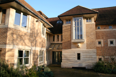 Exterior view of residential college accommodation building