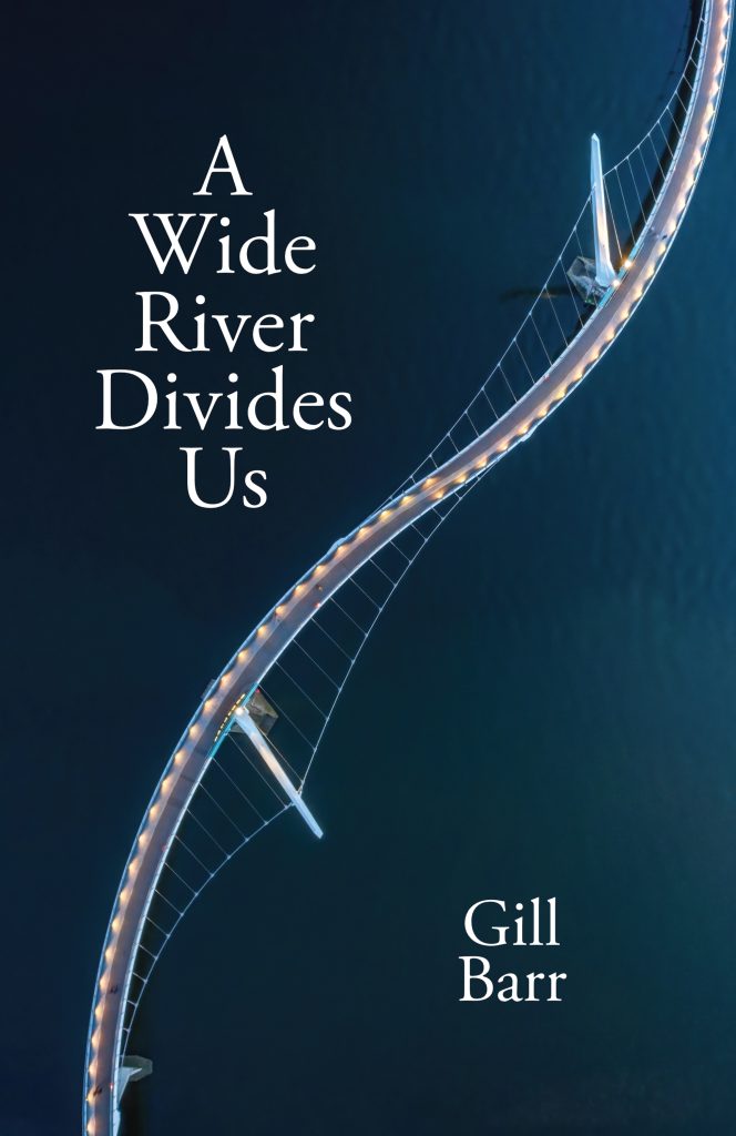 A Wide River Divides Us - book jacket. Published by Cinnamon Press