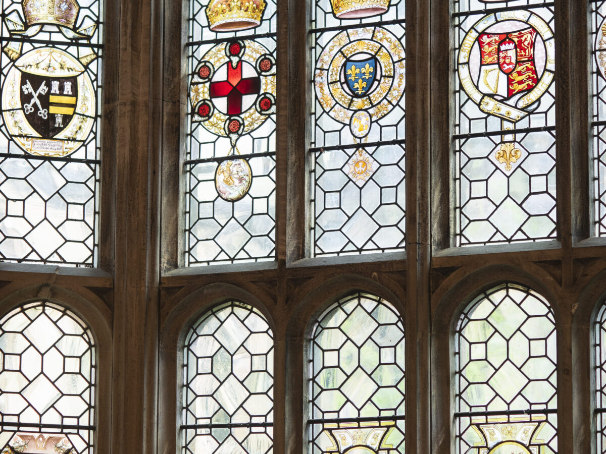 Stained glass window in Brasenose Hall